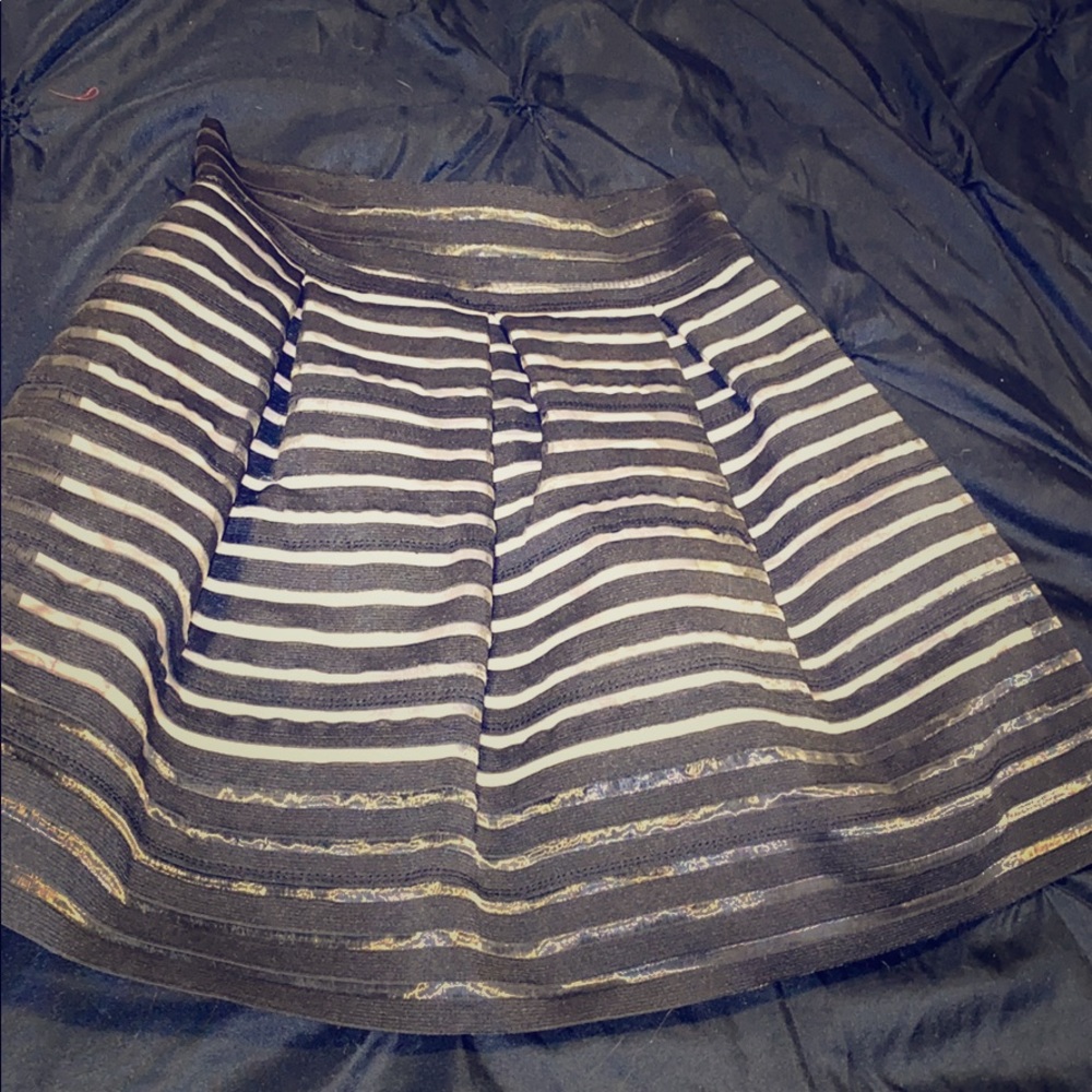 Black/Tan Skirt